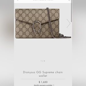 Gucci chain wallet